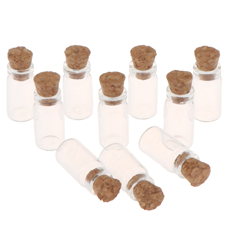 Food Storage Lid - 10 ชิ้น 1:12 ตุ๊กตาจิ๋ว ขวดแก้ว โมเดลขวดขนม