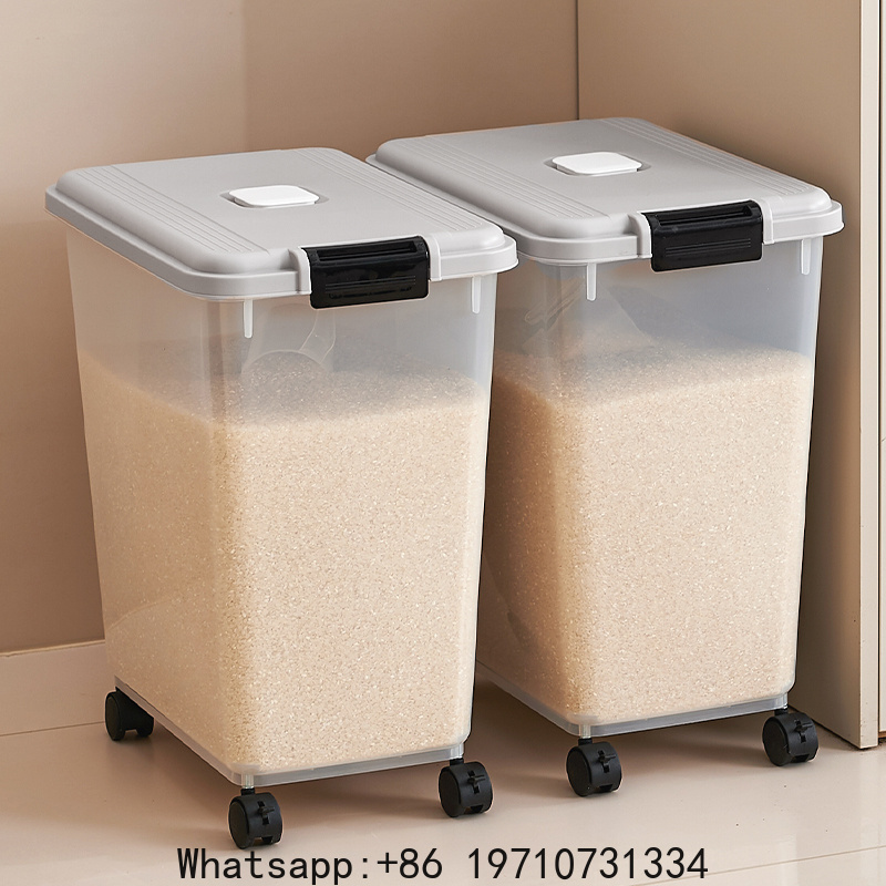 Food Storage Tank - ถังข้าวสาร ถังเก็บแป้งในครัวเรือน ปิดผนึกป้องกันแมลงและความชื้น กล่องเก็บข้าวสารเกรดอาหาร กล่องข้าวสาร
