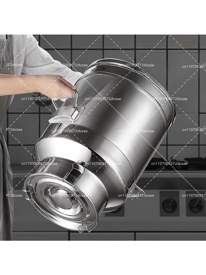 Food Storage Tank - ถังนมสแตนเลส 304 ปิดผนึกอย่างดี เกรดสำหรับอาหาร ใช้เก็บน้ำมัน สำหรับใช้ในบ้านและครัว