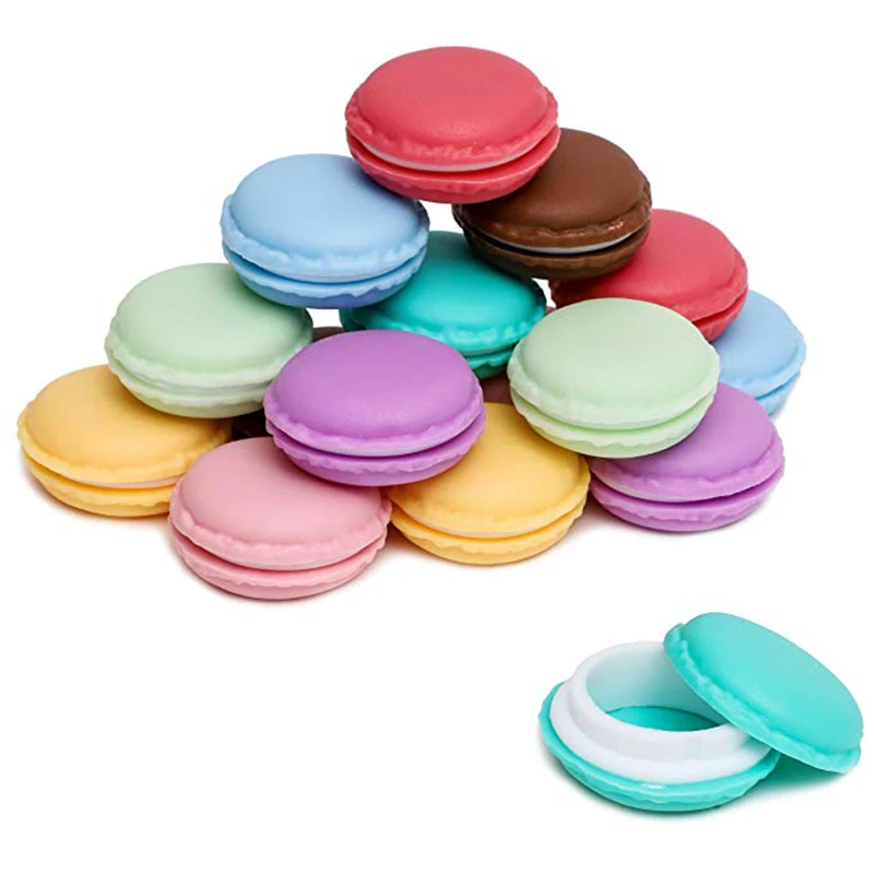Food Storage No Plastic - กล่องใส่เครื่องประดับ/ยาเม็ด รูปมาการอง ขนาดเล็ก 8 ชิ้น/16 ชิ้น