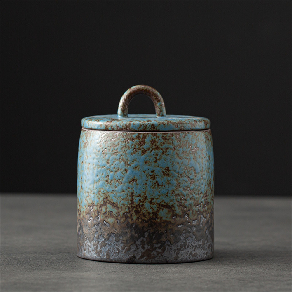 Food Storage Tank - เซรามิคชาแคดดี้ปิดผนึก Jar กล่องชาขนาดเล็กแบบพกพาถังเก็บ Candy Jars อาหารคอนเทนเนอร์ชา
