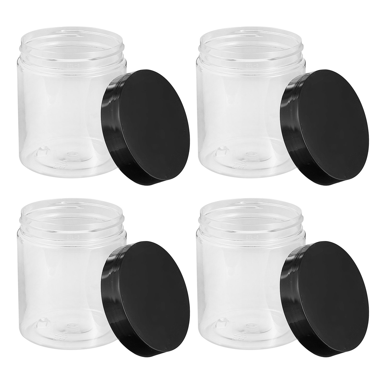 Food Storage Home - ขวดเก็บอาหารพลาสติกใสคุณภาพสูง 12 ชิ้น พร้อมฝาปิดแน่นสนิท สำหรับเก็บอาหารในครัวเรือน ร้านค้า