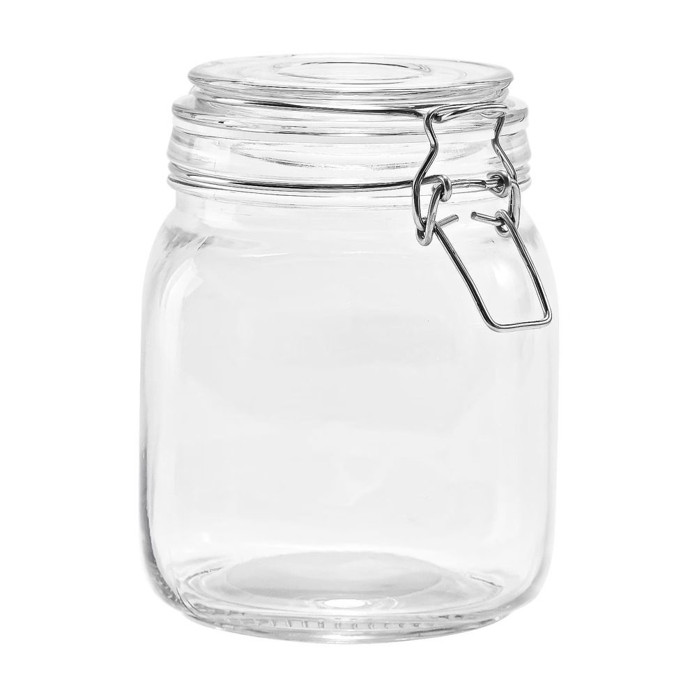 Food Storage Jars Airtight - โหลแก้วเก็บอาหาร Mainstays ขนาด 38 ออนซ์ พร้อมฝาปิดล็อคแน่นสนิท