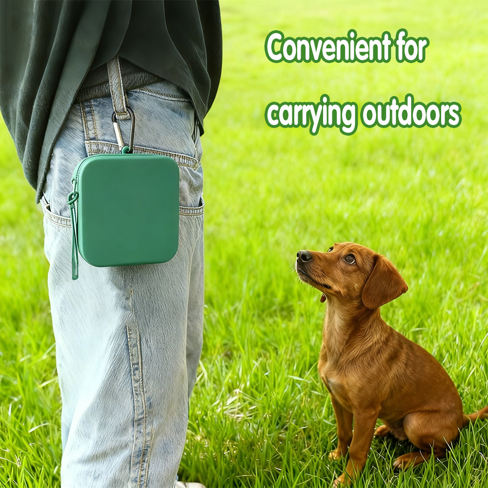 Food Storage Bag Organizer - ถุงใส่อาหารสุนัขแบบซิลิโคนพร้อมถุงเก็บของอเนกประสงค์ขนาดใหญ่และเชือกยก
