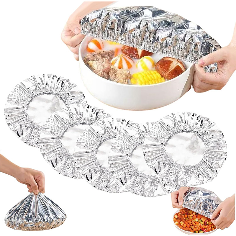 Food Storage To Keep Warm - ฝาครอบฉนวนกันความร้อนสำหรับอาหาร ทำจากอลูมิเนียมฟอยล์ ช่วยรักษาความร้อน สำหรับอาหาร ช่วยให้อาหารอุ่น ใช้คลุมชาม