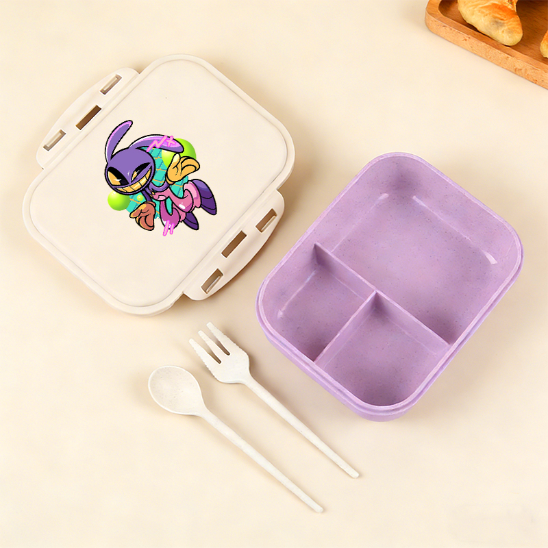 Food Storage No Plastic - อะนิเมะอะเมซิ่ง ดิจิตอล เซอร์คัสกล่องอาหารกลางวัน กล่องเบนโตะแบบพกพา อุปกรณ์นักเรียน กล่องเก็บอาหาร