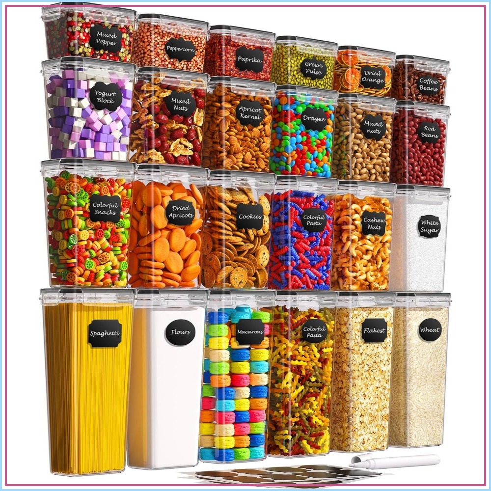 Food Storage Lid - กล่องเก็บอาหารสุญญากาศ 24 ชิ้น พร้อมฝาปิด ปลอดสาร BPA