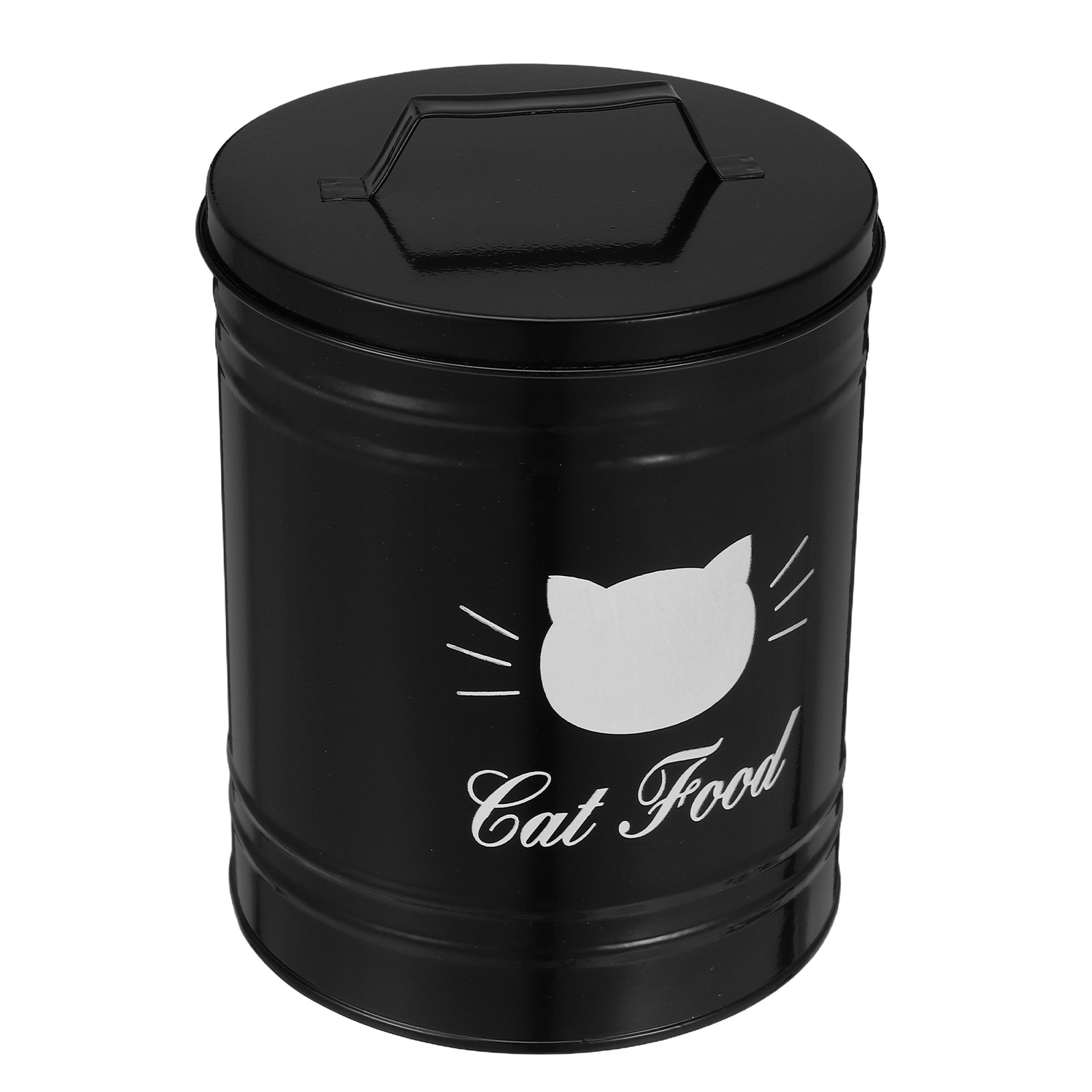 Food Storage Jars Airtight - กล่องเก็บอาหารสัตว์เลี้ยงแบบเหล็ก ดีไซน์ปิดผนึกแน่นสนิท ภาชนะใส่ขนมสุนัข โถใส่อาหารแมว ป้องกันสนิม พื้นผิวเรียบ