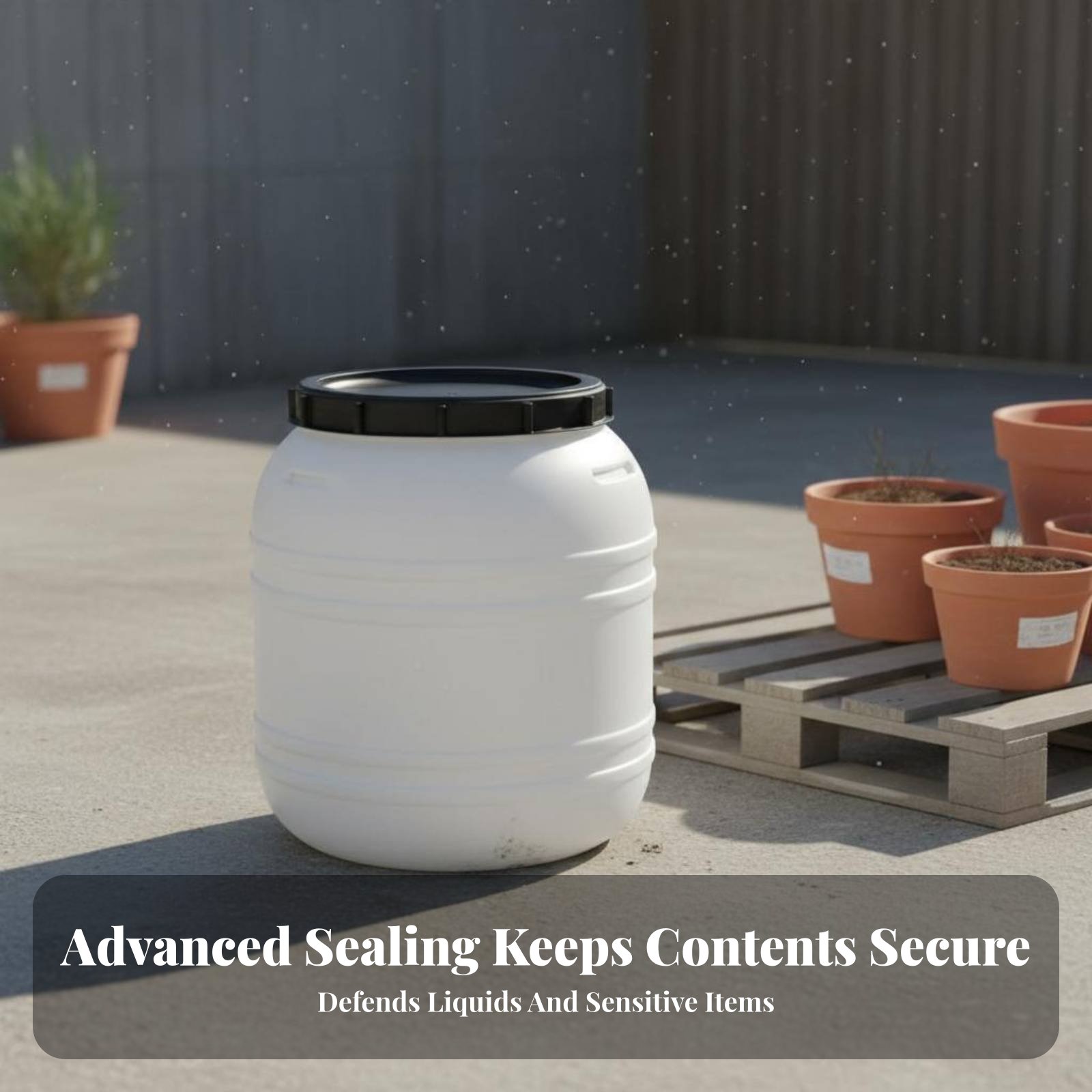 ถังพลาสติกเกรดอาหาร ฝาปิดสนิท  - Food Storage Lid บทวิจารณ์และราคา