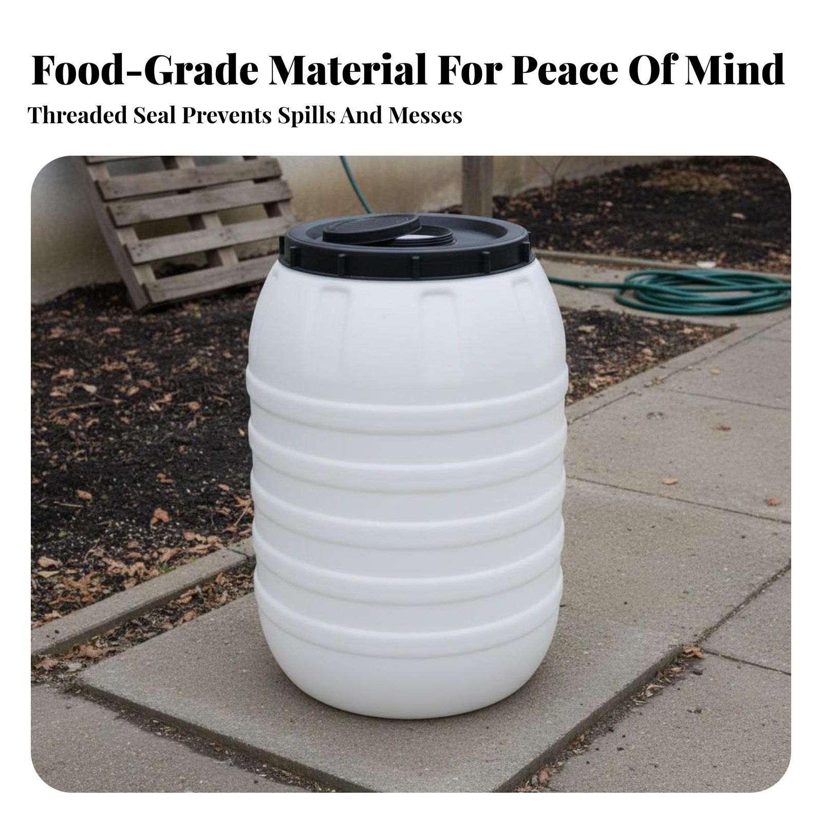 ถังพลาสติกเกรดอาหาร ฝาปิดสนิท  - Food Storage Lid บทวิจารณ์และราคา