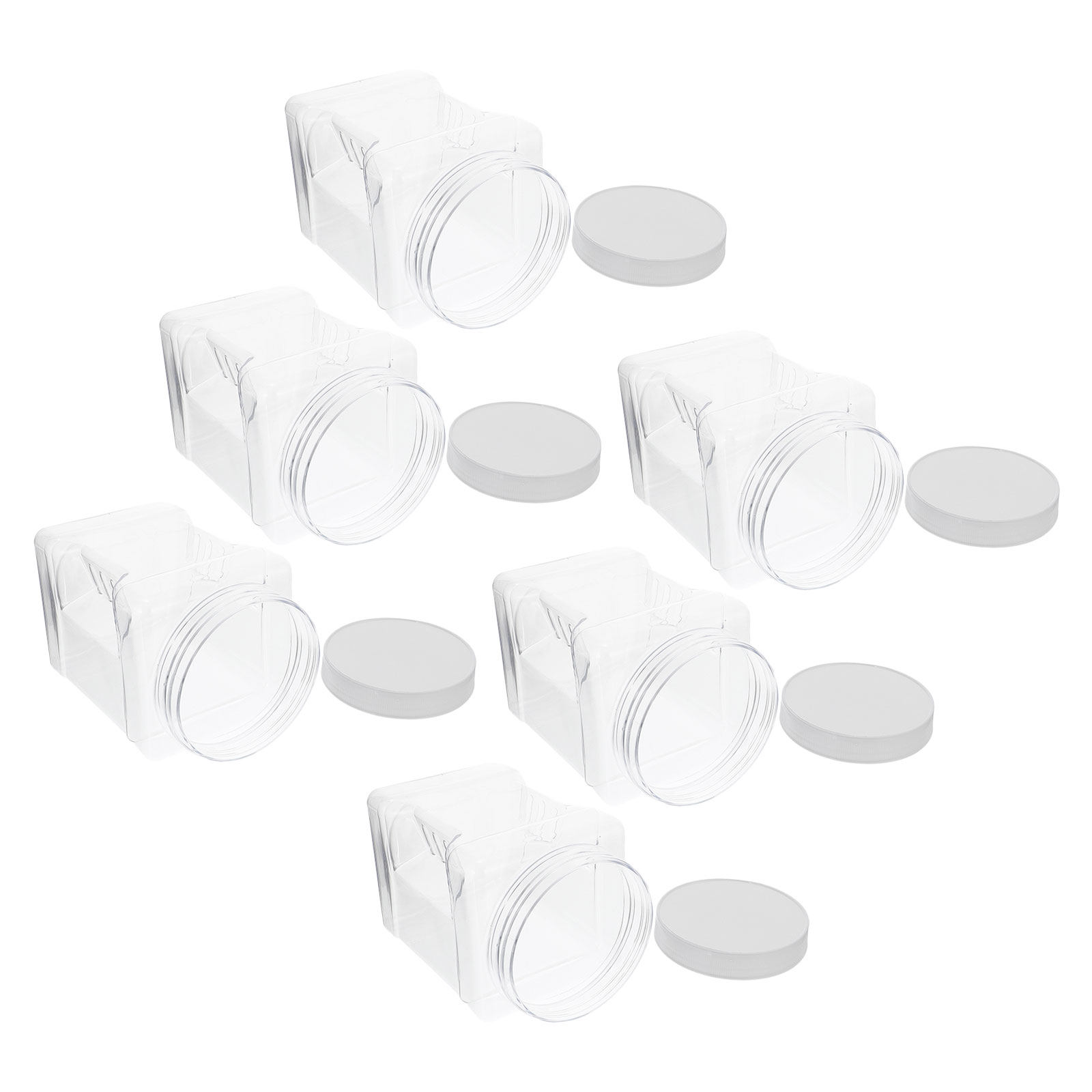 โหลเก็บของใส 6 ชิ้น ทรงสี่เหลี - Food Storage Jars Airtight บทวิจารณ์และราคา