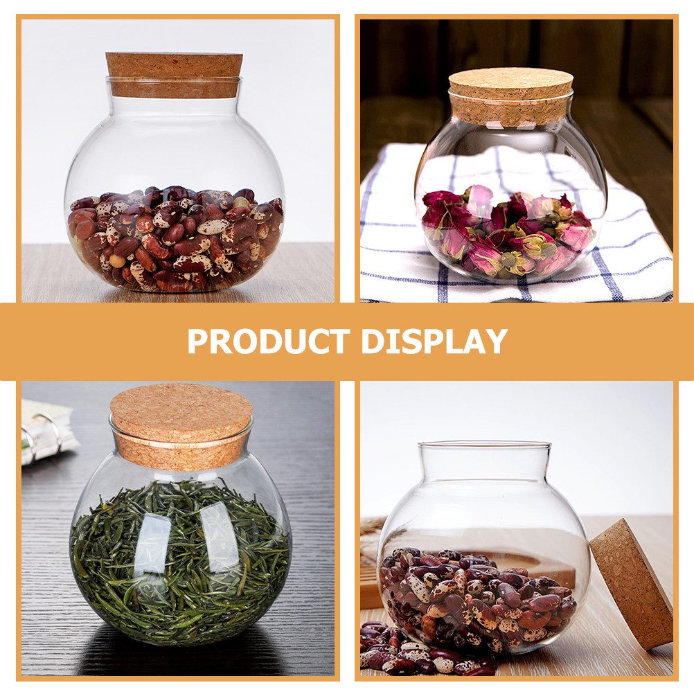 โถแก้วคุณภาพสูงพร้อมฝาไม้เนื้อ - Food Storage Jars With Wooden Lids บทวิจารณ์และราคา