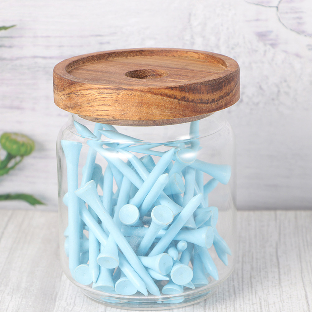 2 ชิ้นแก้วโบโรซิลิเกตสูง กระปุ - Food Storage Jars With Wooden Lids บทวิจารณ์และราคา