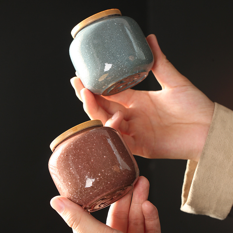 เซรามิค Jar พร้อมฝาปิดไม้ปิดผน - Food Storage Jars With Wooden Lids บทวิจารณ์และราคา