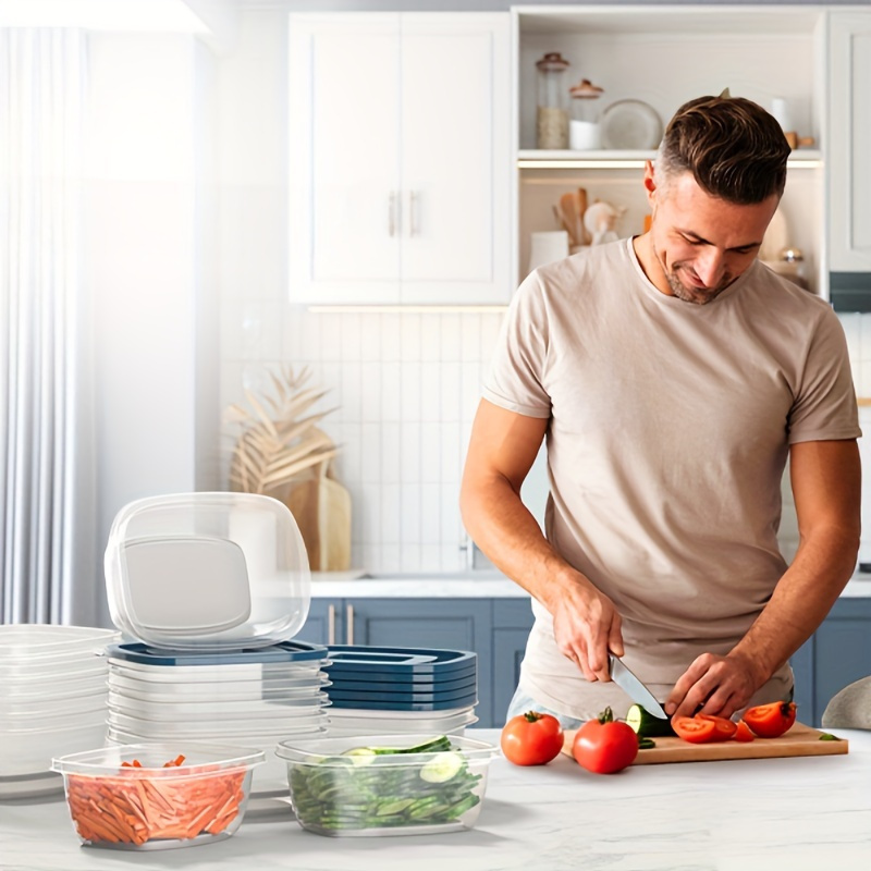 ชุดภาชนะเก็บอาหารพลาสติกใสแบบซ - Food Storage Boxes With Lids บทวิจารณ์และราคา
