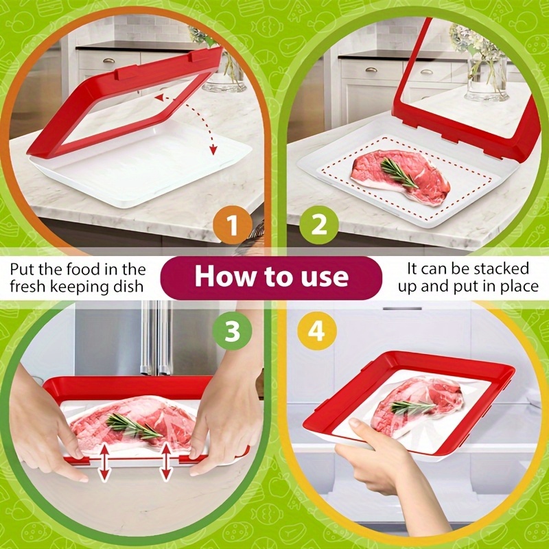 ถาดเก็บอาหารแบบใช้ซ้ำได้ วางซ้ - Food Storage Food Safety บทวิจารณ์และราคา