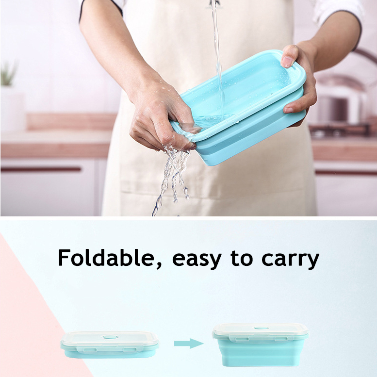 ภาชนะเก็บอาหารซิลิโคนพับได้พร้ - Food Storage Safe บทวิจารณ์และราคา