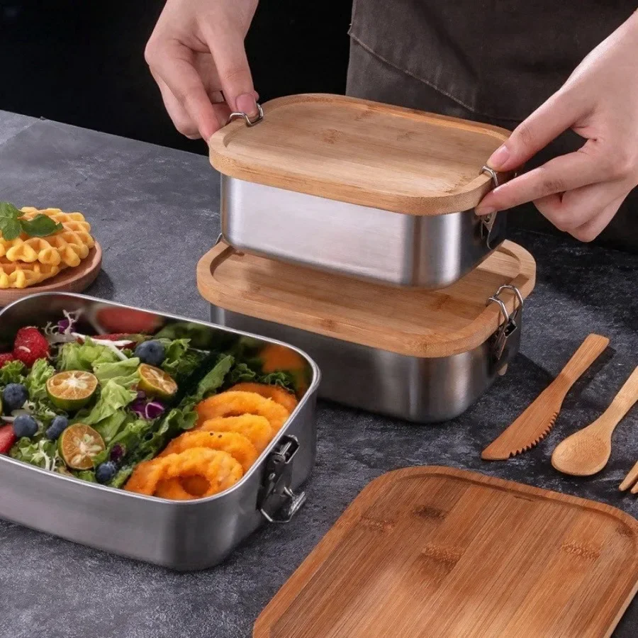 กล่องอาหารกลางวันสแตนเลส 304 ใ - Food Storage Boxes With Lids บทวิจารณ์และราคา