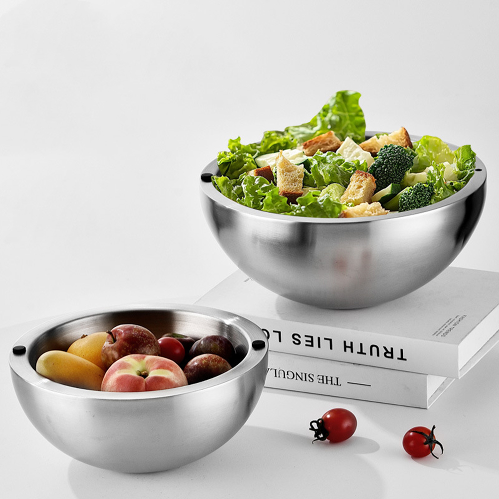 304 หนาสลัดชามผสมสแตนเลสสตีลผน - Food Storage Hot บทวิจารณ์และราคา