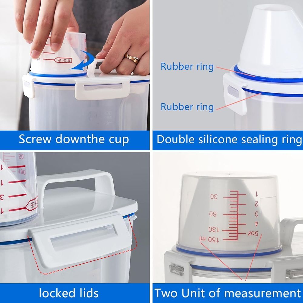 ชุดภาชนะเก็บอาหารแห้งแบบปิดสนิ - Food Storage No Plastic บทวิจารณ์และราคา