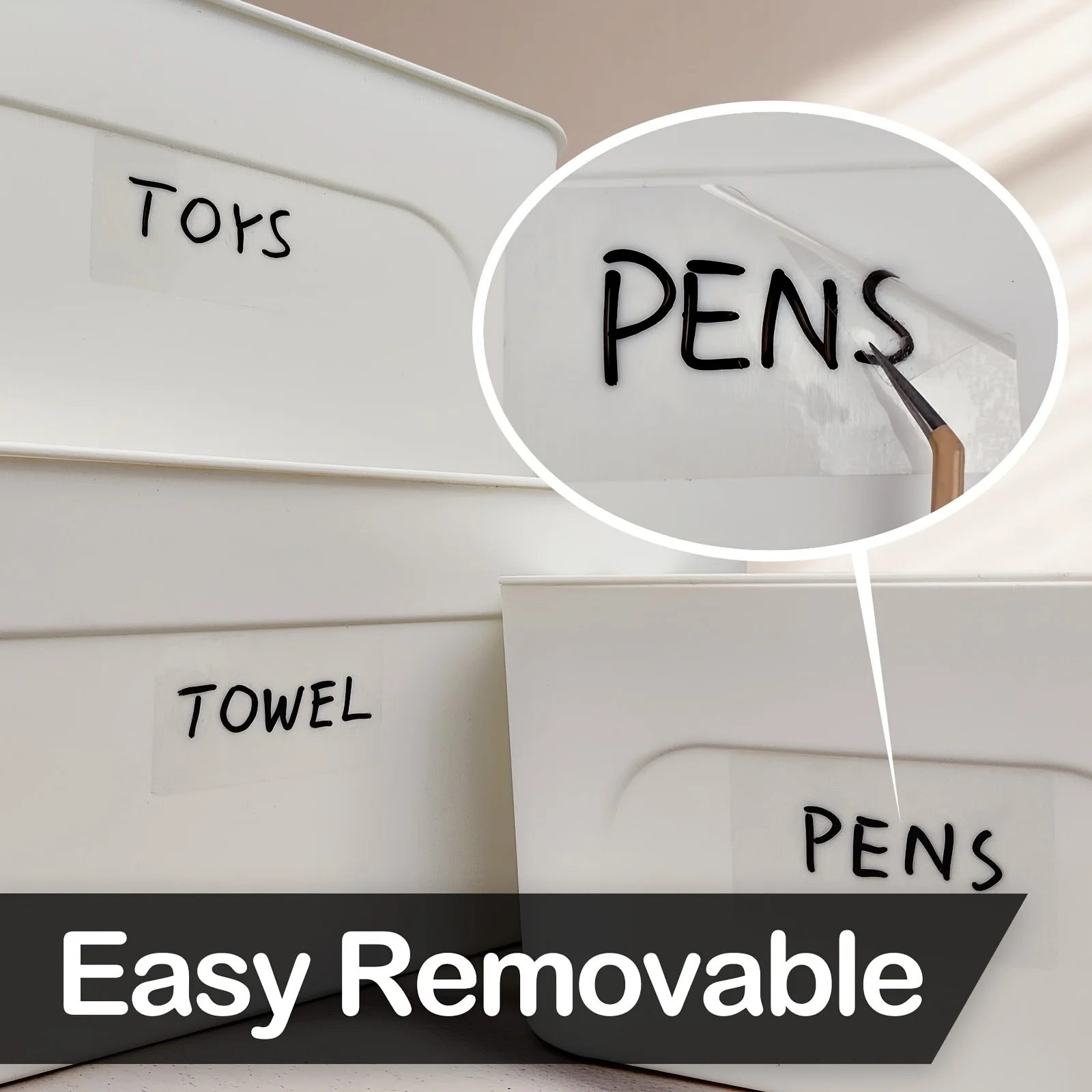 สติ๊กเกอร์ฉลากกันน้ําแบบถอดได้ - Food Storage Home บทวิจารณ์และราคา