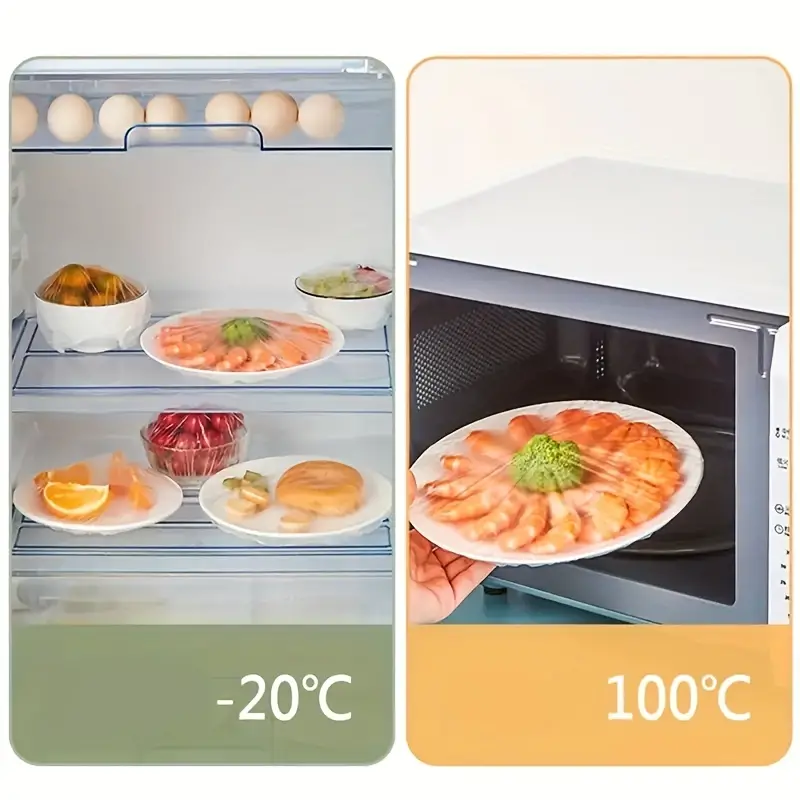 100 ชิ้น ฟิล์มห่ออาหารแบบใช้แล - Food Storage Food Safety บทวิจารณ์และราคา