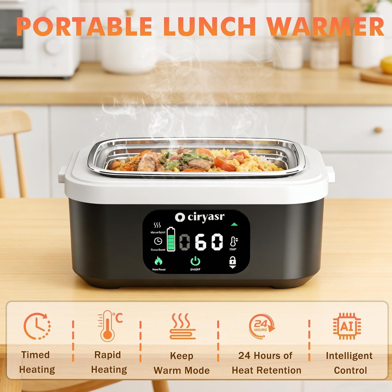 กล่องอาหารกลางวันไฟฟ้าทรงพลัง  - Food Storage Bag Organizer บทวิจารณ์และราคา
