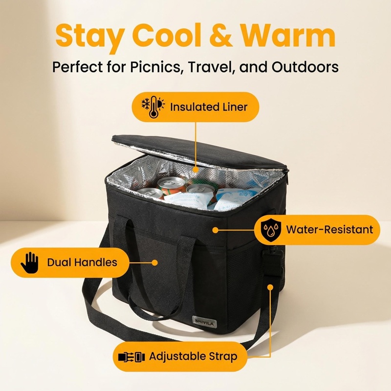 กระเป๋าเก็บความเย็นแบบพกพาสำหร - Food Storage To Keep Warm บทวิจารณ์และราคา