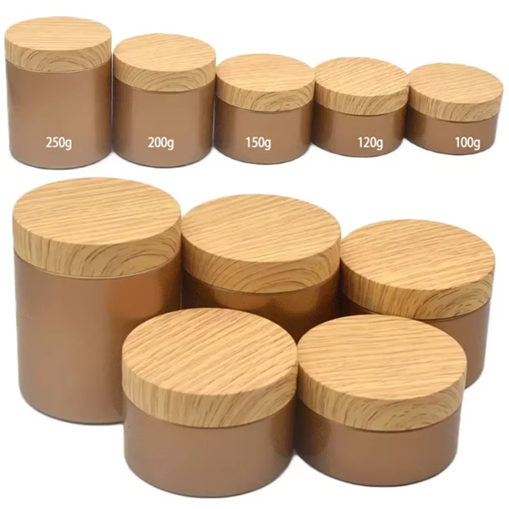 ขวดพลาสติก PET แบบเปล่า 30 ชิ้ - Food Storage Jars With Wooden Lids บทวิจารณ์และราคา