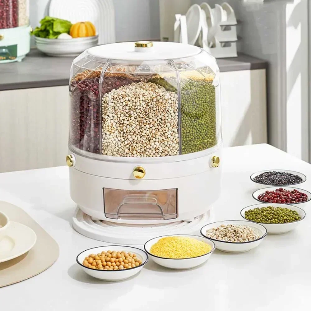 ตู้จ่ายธัญพืชแบบหมุนได้ เกรดอา - Food Storage No Plastic บทวิจารณ์และราคา
