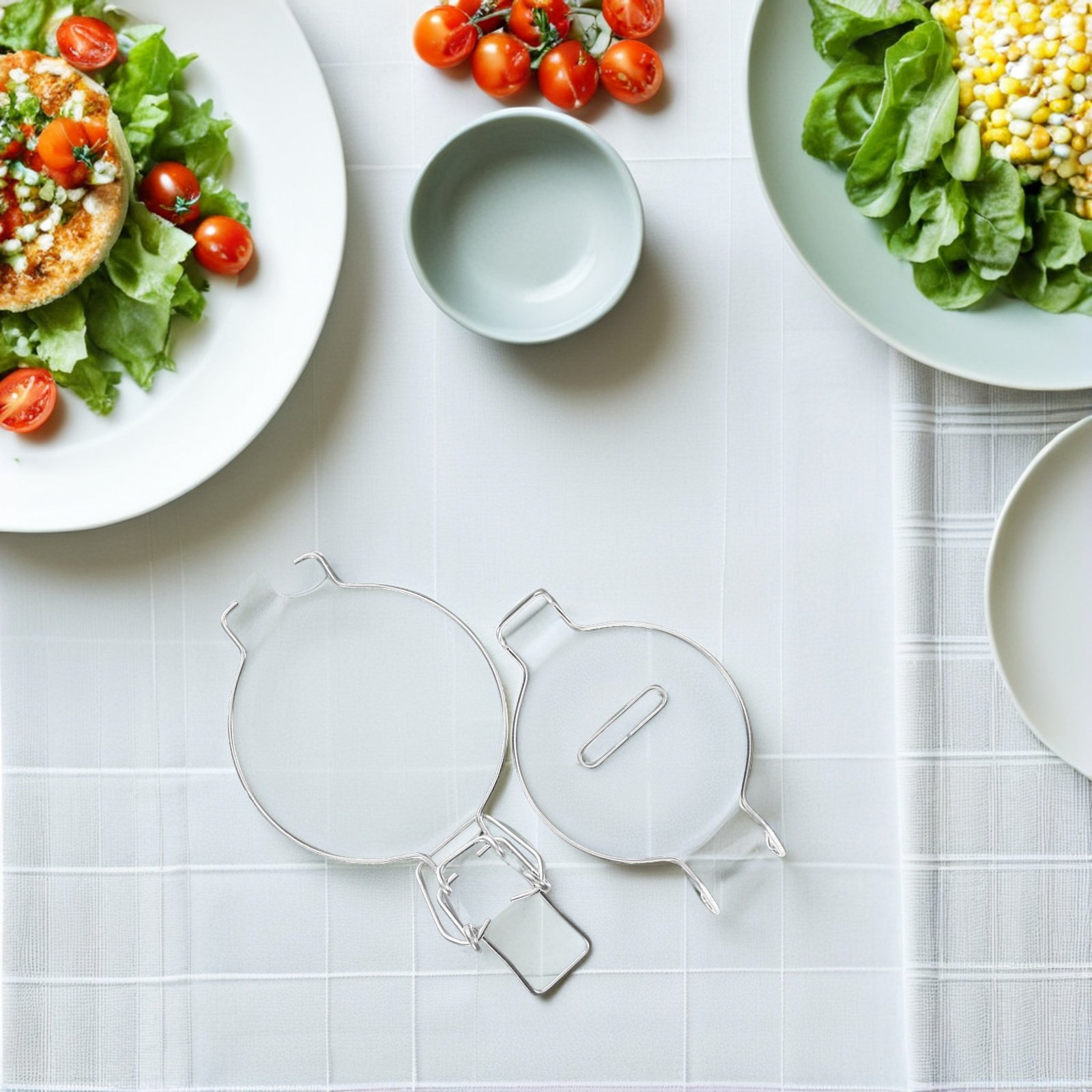 คลิปล็อคฝาขวดแก้วสแตนเลส 4 ชิ้ - Food Storage Jars Airtight บทวิจารณ์และราคา
