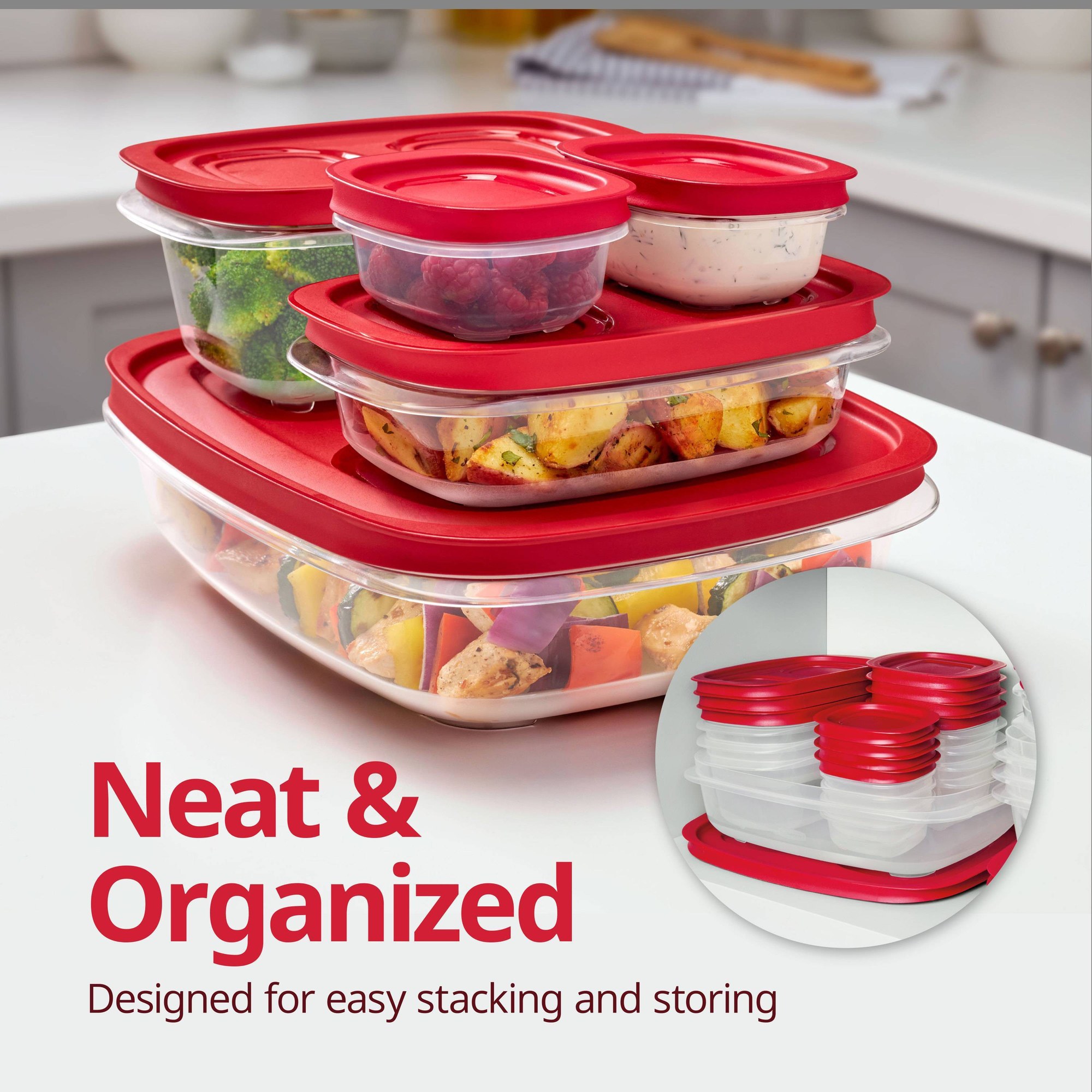 กล่องเก็บอาหารทรงสี่เหลี่ยมขนา - Food Storage Boxes With Lids บทวิจารณ์และราคา