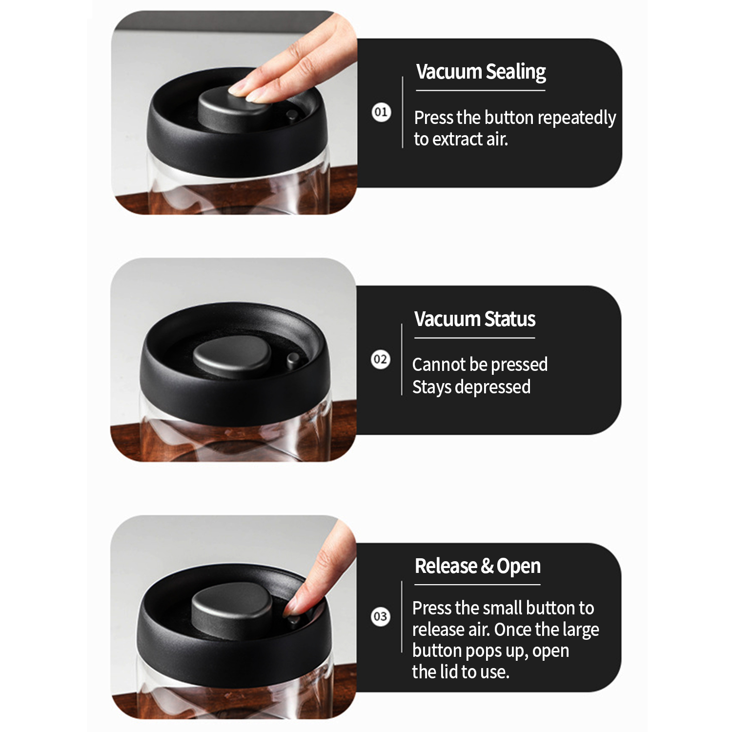 OANKR กระป๋องกาแฟสูญญากาศ 500  - Food Storage Jars Airtight บทวิจารณ์และราคา