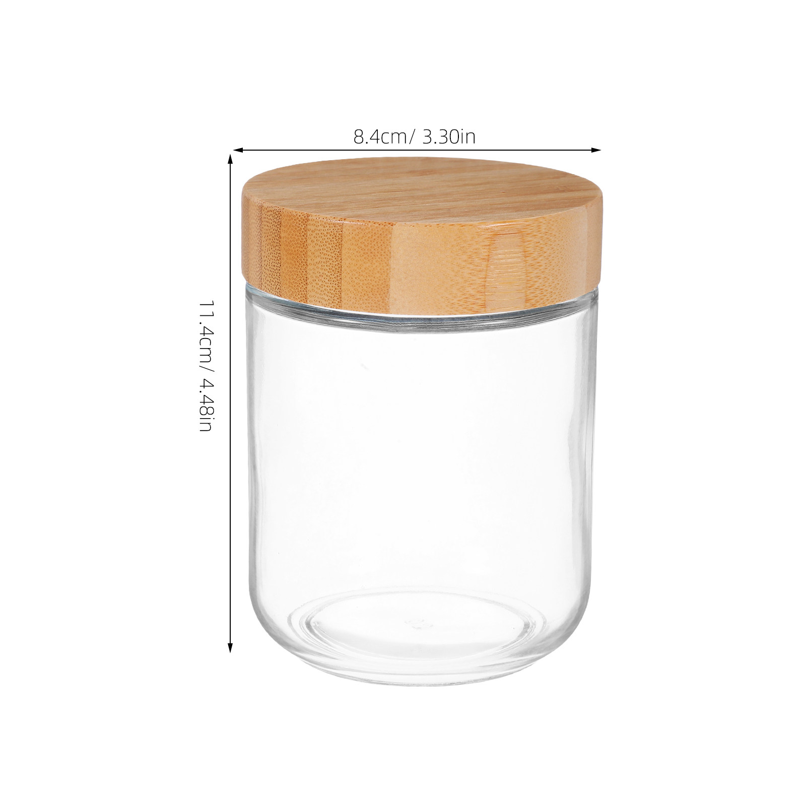โหลแก้วใส 4 ชิ้น พร้อมฝาไม้ไผ่ - Food Storage Lid บทวิจารณ์และราคา