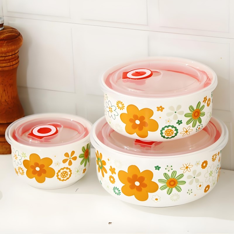 สามชิ้นชุด,Fine กระเบื้องจีนกล - Food Storage Hot บทวิจารณ์และราคา