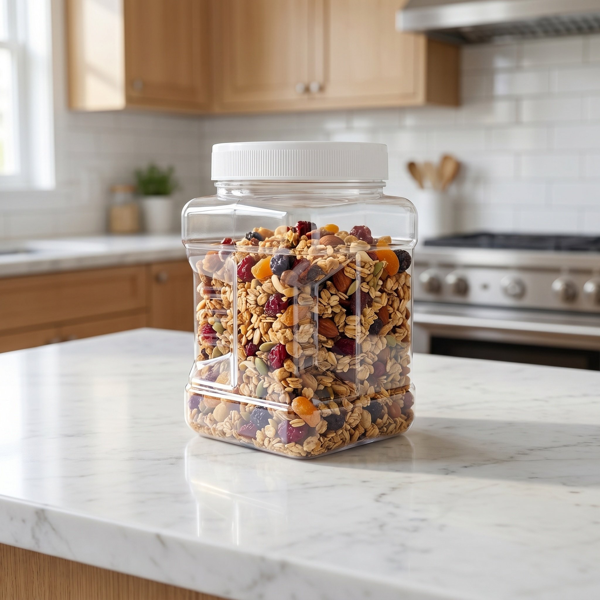 ขวดเก็บอาหารสุญญากาศทรงสี่เหลี - Food Storage Jars Airtight บทวิจารณ์และราคา