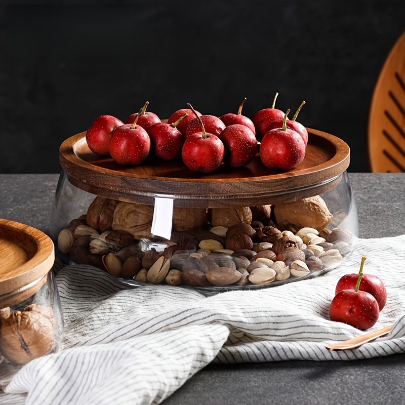 โหลแก้วพร้อมฝาไม้ – ภาชนะปิดผน - Food Storage Jars With Wooden Lids บทวิจารณ์และราคา
