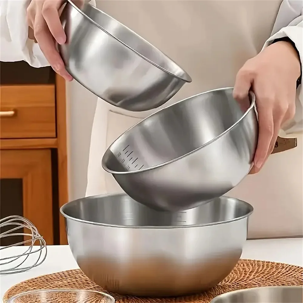 ชุดชามสแตนเลส 1-3 ใบ พร้อมสเกล - Food Storage Home บทวิจารณ์และราคา