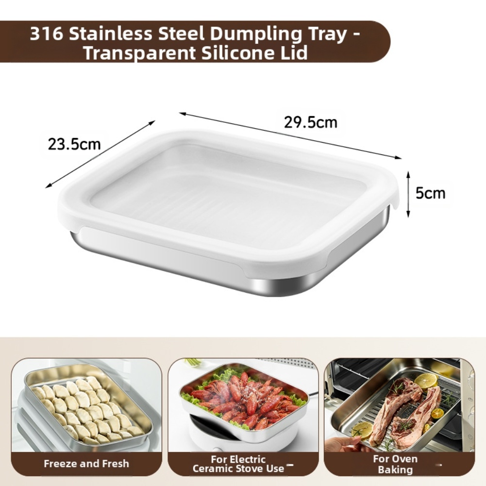 กล่องเก็บอาหารสแตนเลสพร้อมฝาซิ - Food Storage Boxes With Lids บทวิจารณ์และราคา