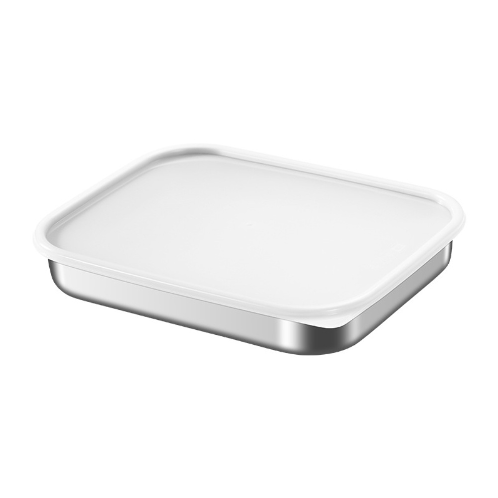 กล่องเก็บอาหารสแตนเลสพร้อมฝาซิ - Food Storage Boxes With Lids บทวิจารณ์และราคา
