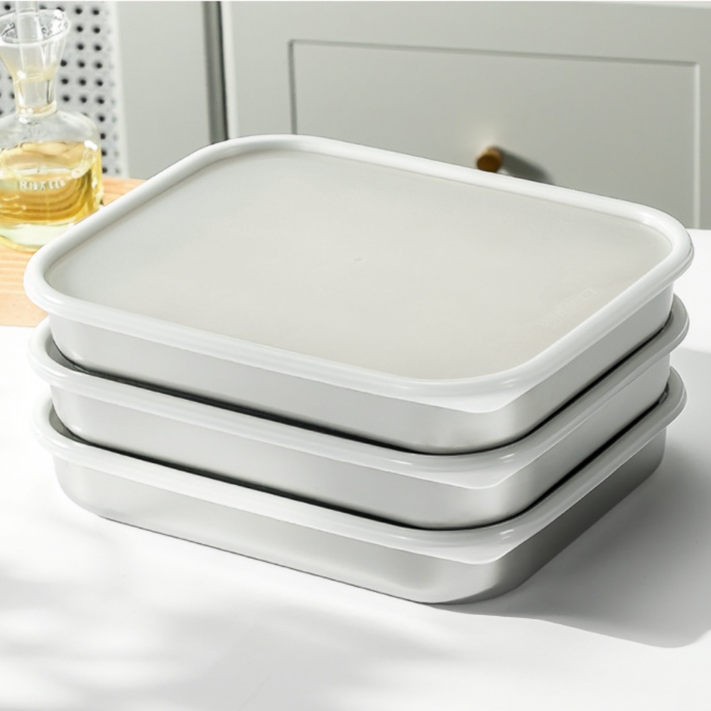 กล่องเก็บอาหารสแตนเลสพร้อมฝาซิ - Food Storage Boxes With Lids บทวิจารณ์และราคา