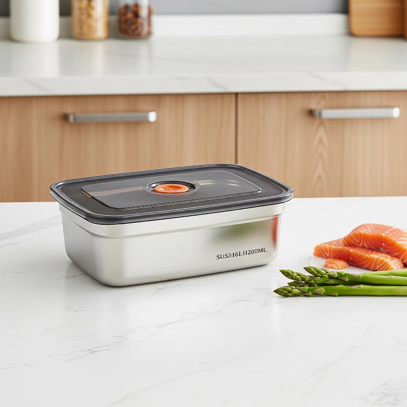 กล่องอาหารกลางวันสแตนเลสแบบปิด - Food Storage Safe บทวิจารณ์และราคา