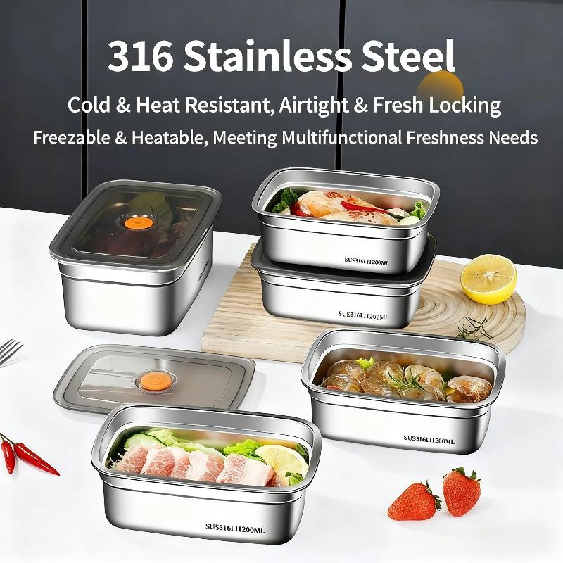 กล่องอาหารกลางวันสแตนเลสแบบปิด - Food Storage Safe บทวิจารณ์และราคา