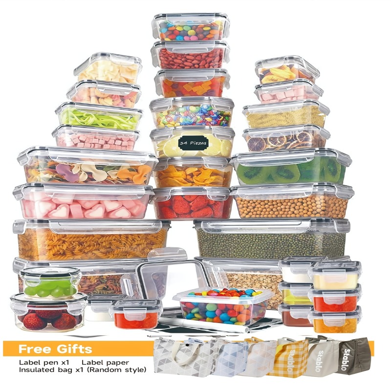 ชุดเก็บอาหารปลอดสาร BPA 48 ชิ้ - Food Storage Containers Set บทวิจารณ์และราคา