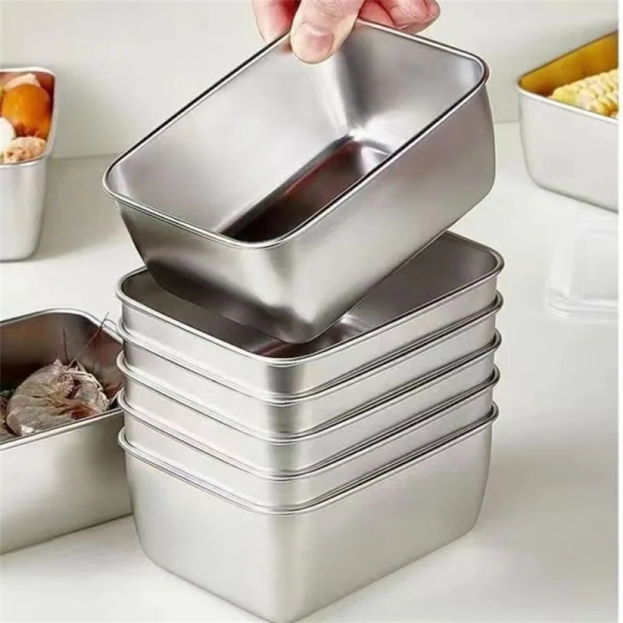 1/3/5pcs สแตนเลสกล่องเก็บอาหาร - Food Storage Boxes With Lids บทวิจารณ์และราคา