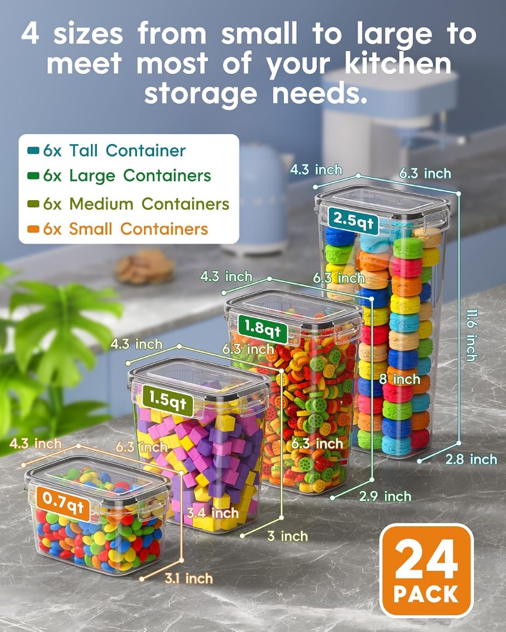 กล่องเก็บอาหารสุญญากาศ 24 ชิ้น - Food Storage Lid บทวิจารณ์และราคา