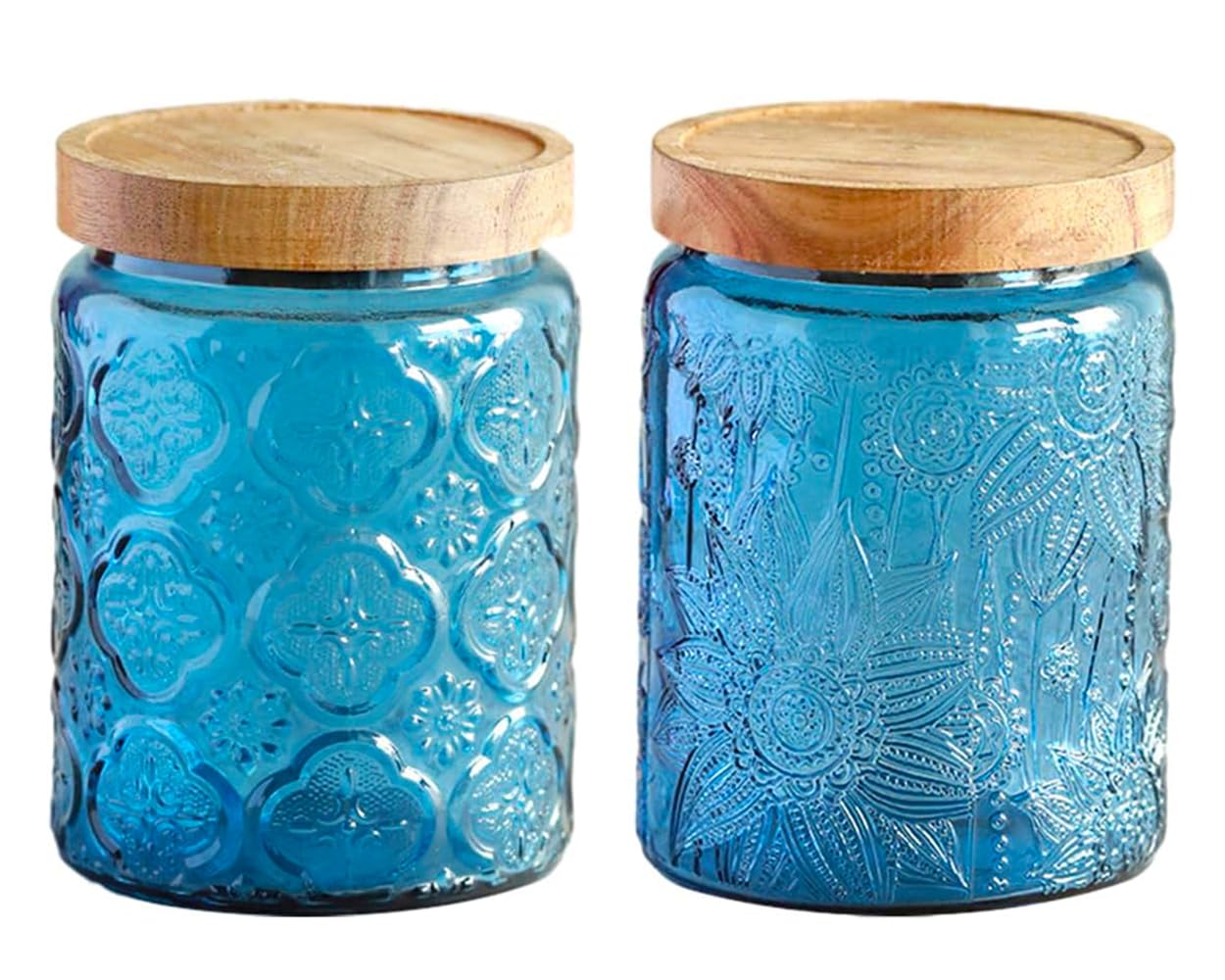 เหยือกที่เก็บเครื่องครัวแก้วแน - Food Storage Jars With Wooden Lids บทวิจารณ์และราคา