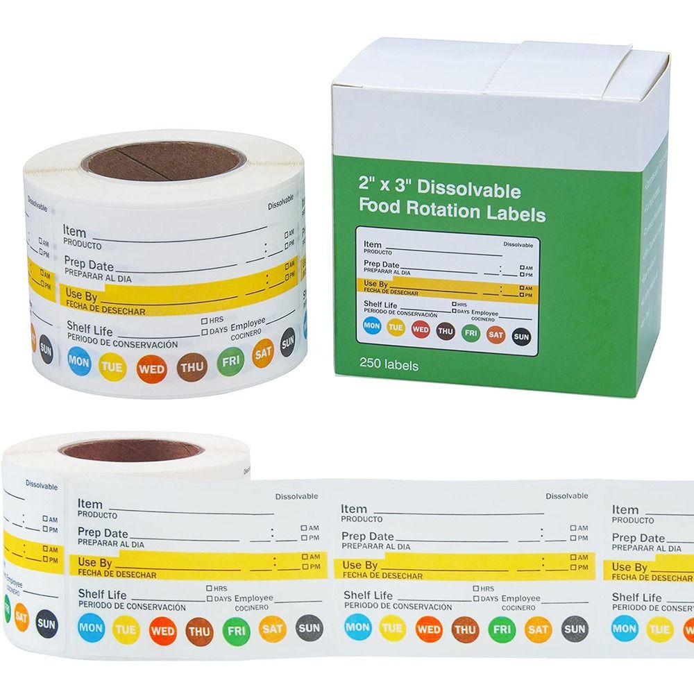 250/300PCS ป้ายอายุการเก็บรักษ - Food Storage Food Safety บทวิจารณ์และราคา