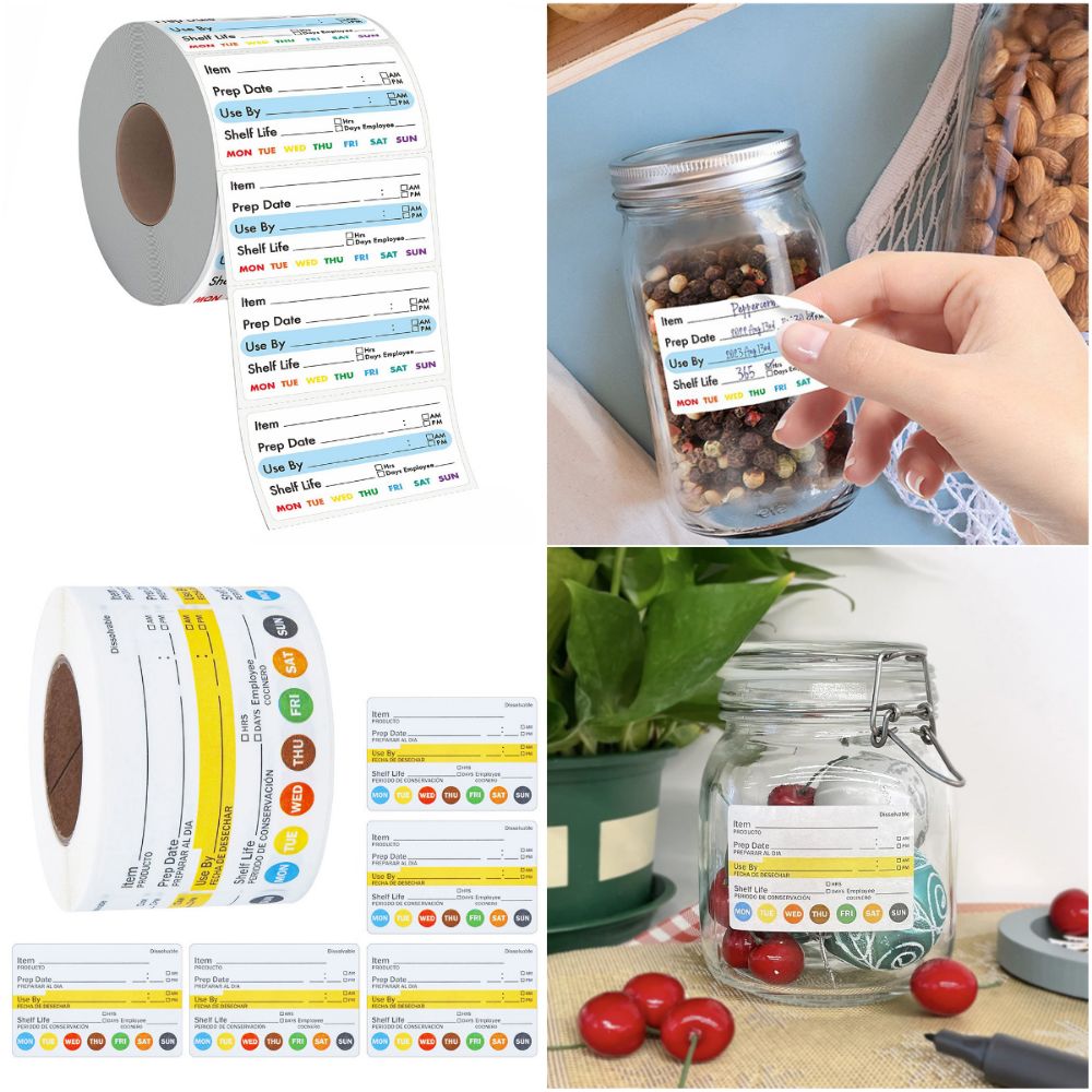 250/300PCS ป้ายอายุการเก็บรักษ - Food Storage Food Safety บทวิจารณ์และราคา