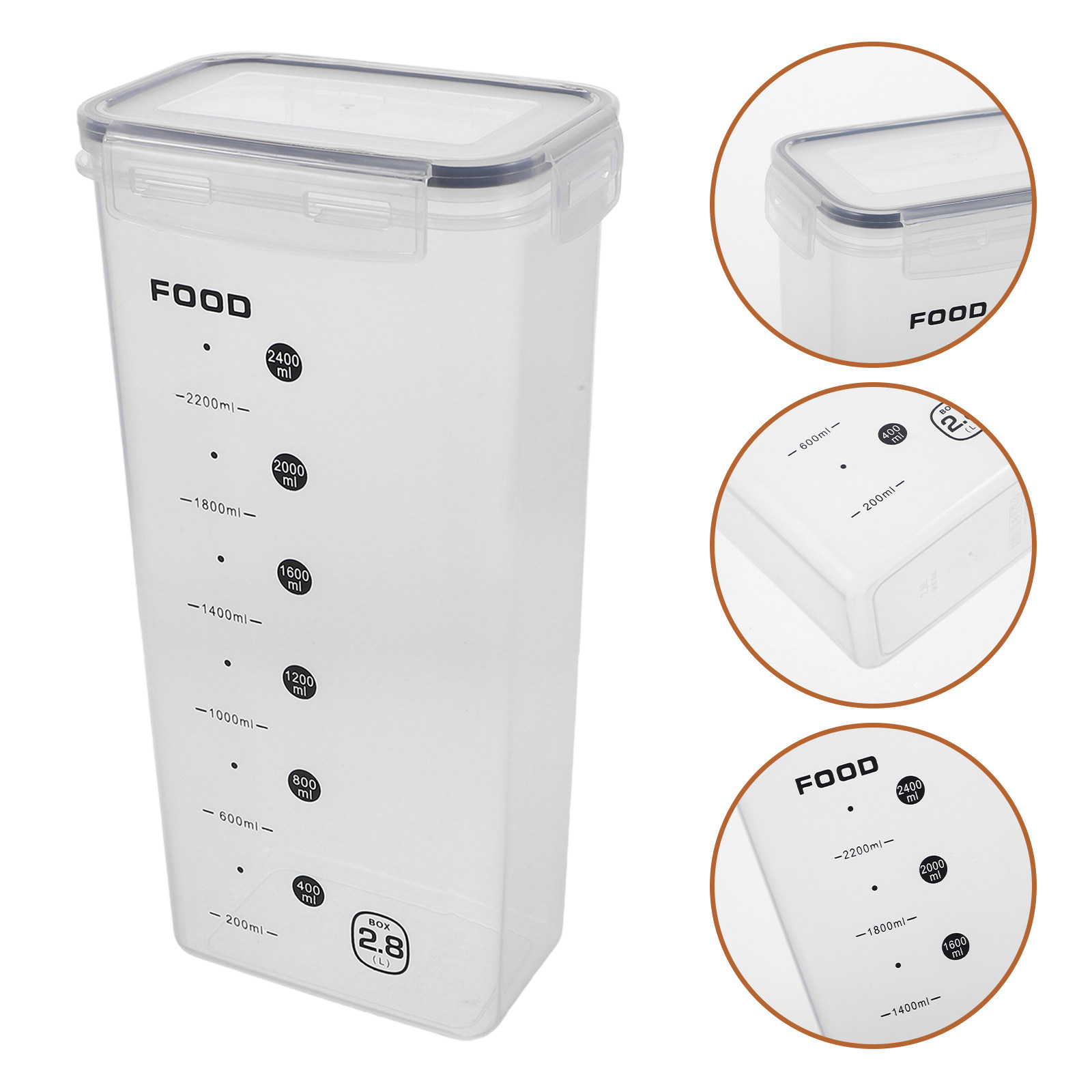 ภาชนะเก็บอาหารแห้งแบบโปร่งใส 2 - Food Storage Jars Airtight บทวิจารณ์และราคา